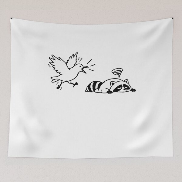Item preview, Jimothy raccoon lazy meme designed and sold by ViolettaGlass.