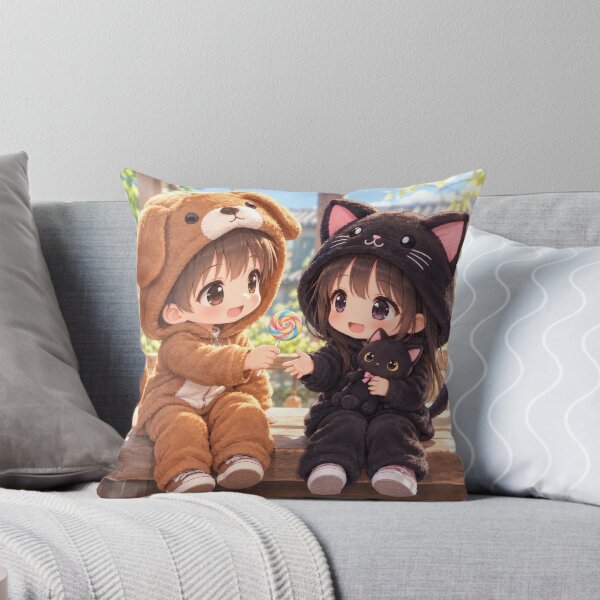 Item preview, Sweet Friends – Cute Cat and Dog Kigurumi designed and sold by Kurekou Lab.