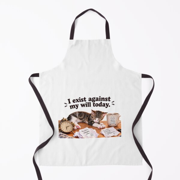 Item preview, I Exist Against My Will Today - Funny Cat Coffee designed and sold by MeliMedO Art.