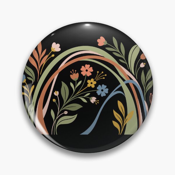 Item preview, Boho floral arrangement featuring organic arches and blooming flowers. Ideal for greeting cards, nature textile patterns and botanical wall decor designed and sold by ElegantOutlines.