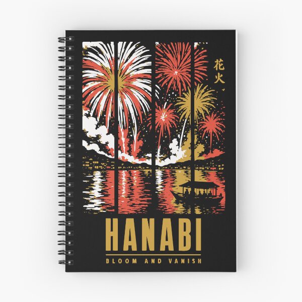 Item preview, Hanabi Bloom and Vanish - River Fireworks Woodblock Panels designed and sold by WAVE-JP.