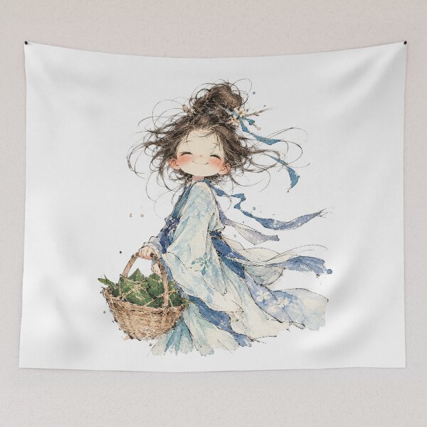Item preview, Gentle Wind and Ribbons designed and sold by Quelon.