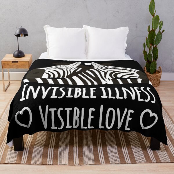 Artikelvorschau, Bewusstsein für unsichtbare Behinderung, sichtbare Liebe, Zebras entworfen und verkauft von Jesabee Designs.