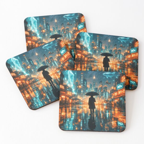 Item preview, Neon Night City Speedy Aurora | Futuristic Urban Illustration | Glowing Skyline, Fast-Paced Streets & Cinematic Night Aesthetic designed and sold by PaintedPixels01.