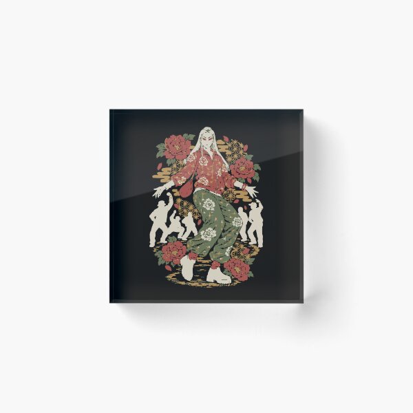 Item preview, ukiyoe street dancer woodblock kabuki graphic designed and sold by WAVE-JP.