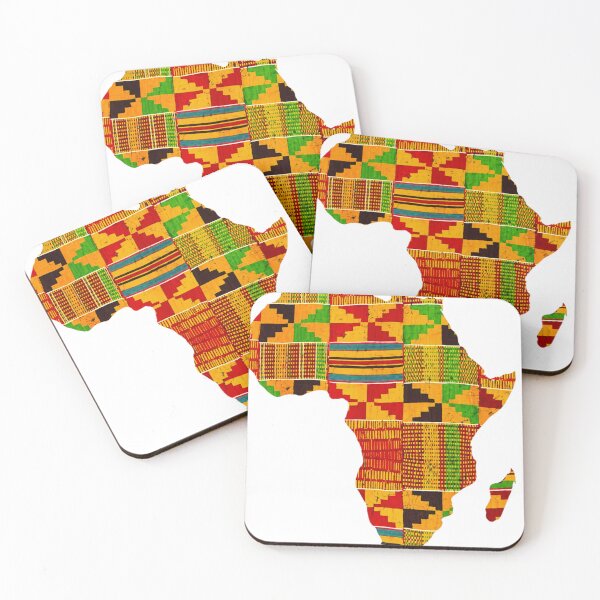 Item preview, African Pride Kente Print Map Design designed and sold by Mnyus shop.