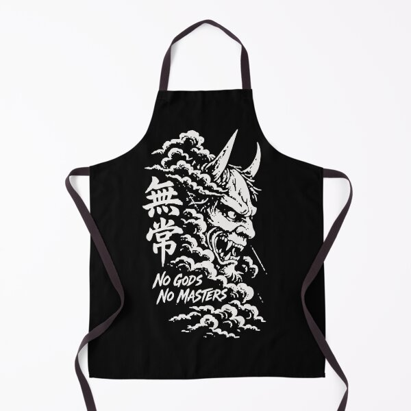 Item preview, Mujo No Gods No Masters - Oni Demon Face Storm Woodblock designed and sold by WAVE-JP.