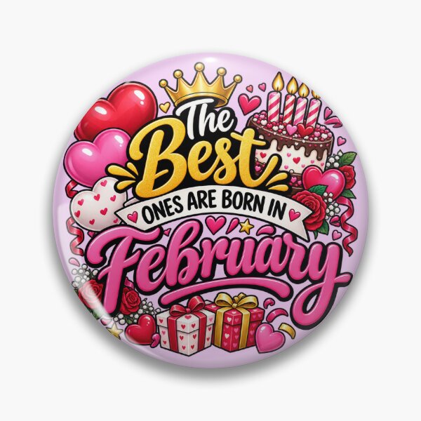 Artikelvorschau, Geburtstag im Februar entworfen und verkauft von AW_Designs.