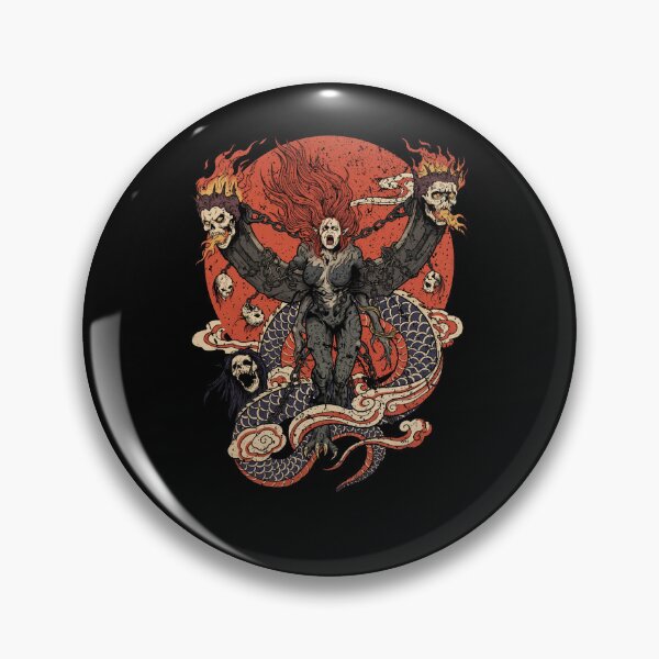 Aperçu de l'œuvre T-shirt Andariel Diablo II Ukiyo-e, style anime, taille oversize créée et vendue par LynnGablestore.