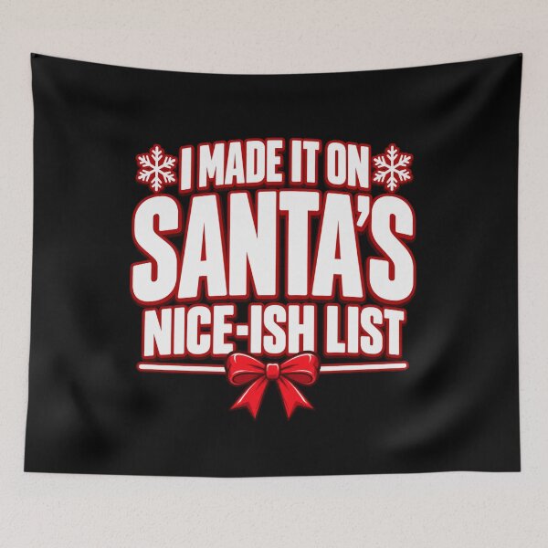 Item preview, I Made it on Santa's Nice-ish List Ugly Sweater T-Shirt designed and sold by Trendably.