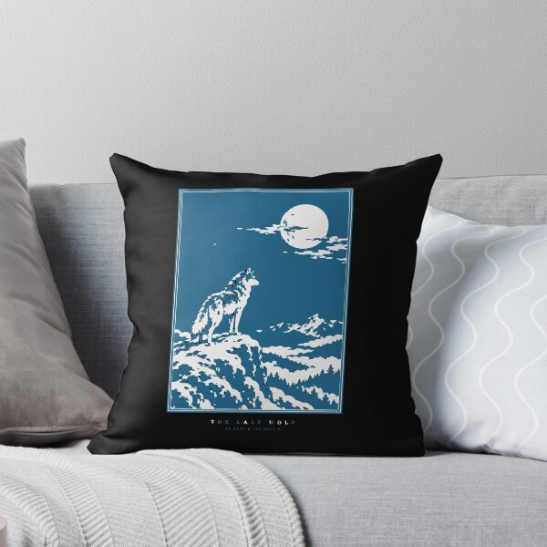Item preview, The Last Wolf Neo-Ukiyoe Winter Moon Japanese Wolf Snowy designed and sold by WAVE-JP.