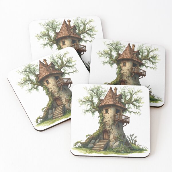 Item preview, Magical Stone Tower Treehouse Fairytale Castle designed and sold by takeng07.