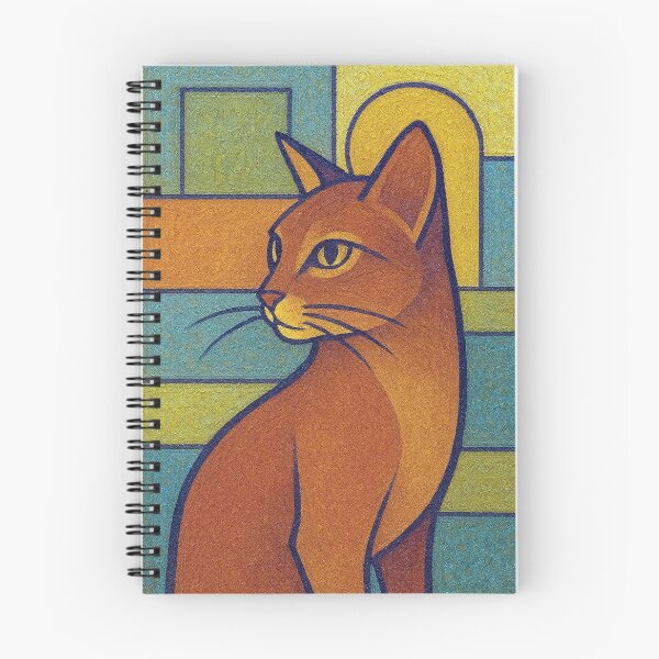 Item preview, Abyssinian Cat Painting – Elegant Feline Portrait designed and sold by GalleryKauffeld.