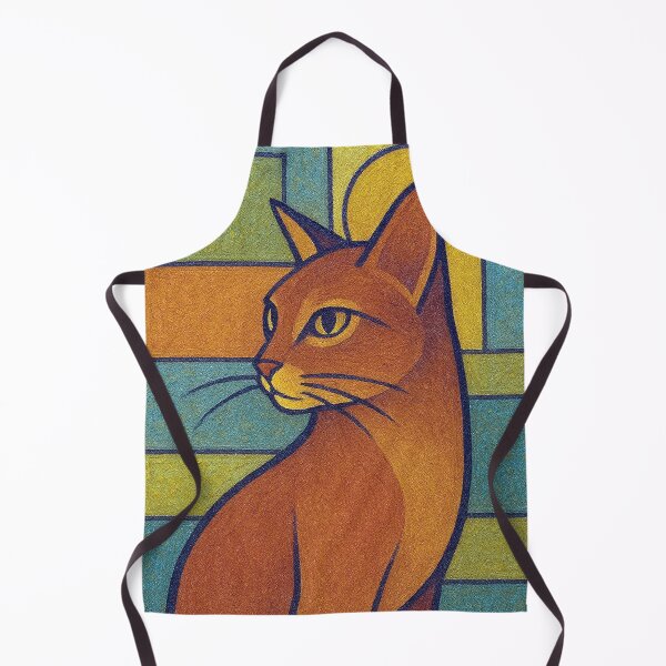 Item preview, Abyssinian Cat Painting – Elegant Feline Portrait designed and sold by GalleryKauffeld.