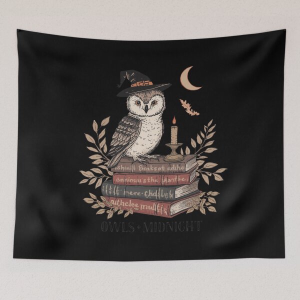 Item preview, Dark Academia Owl Book Lover designed and sold by ChicTrendz.
