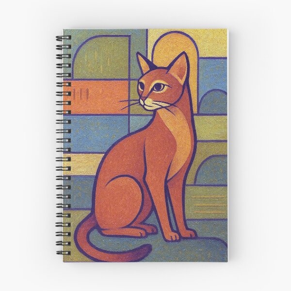 Item preview, Abyssinian Cat Painting – Elegant Feline Portrait designed and sold by GalleryKauffeld.