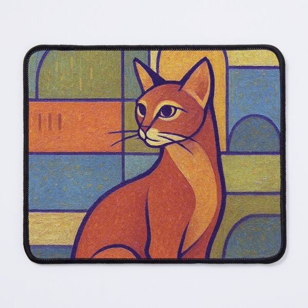 Item preview, Abyssinian Cat Painting – Elegant Feline Portrait designed and sold by GalleryKauffeld.