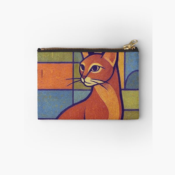 Item preview, Abyssinian Cat Painting – Elegant Feline Portrait designed and sold by GalleryKauffeld.