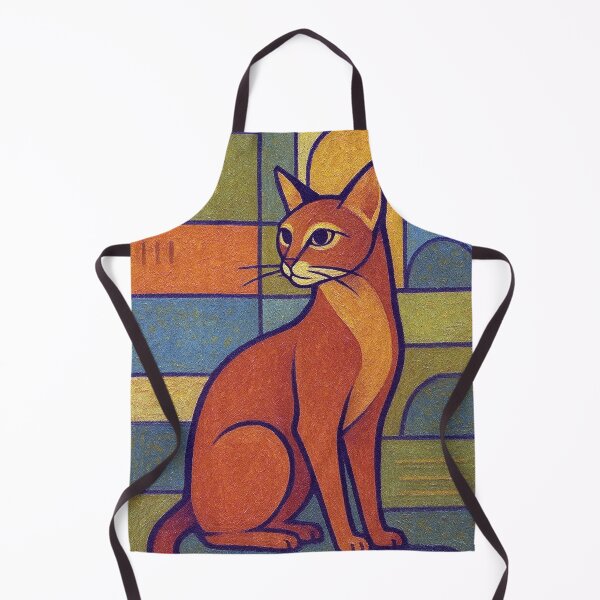 Item preview, Abyssinian Cat Painting – Elegant Feline Portrait designed and sold by GalleryKauffeld.
