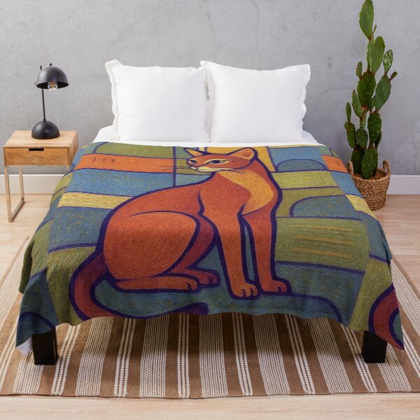 Item preview, Abyssinian Cat Painting – Elegant Feline Portrait designed and sold by GalleryKauffeld.