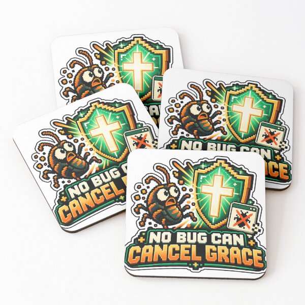 Item preview, No Bug Can Cancel Grace – Christian Coding Humor designed and sold by Intensegd.