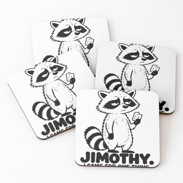 Item preview, Jimothy raccoon lazy meme designed and sold by ViolettaGlass.