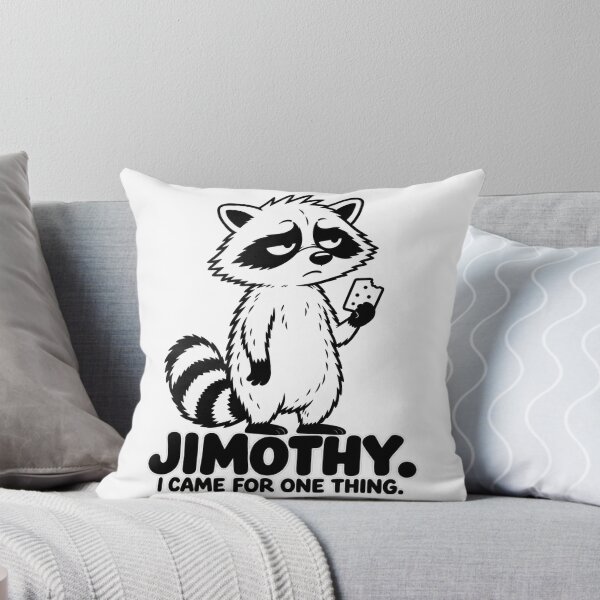 Item preview, Jimothy raccoon lazy meme designed and sold by ViolettaGlass.