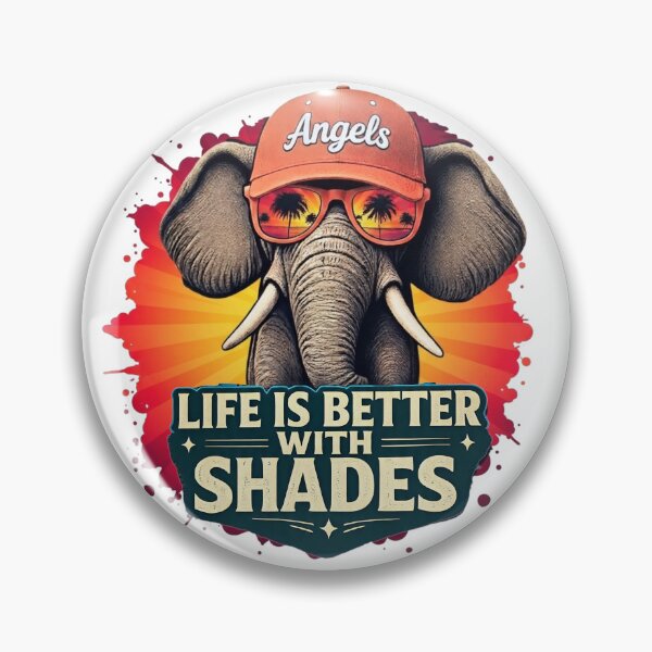 Item preview, Life Is Better With Shades — Cool Elephant Angels Sunset Design designed and sold by Jen.Lou.