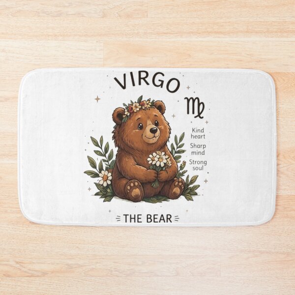 Item preview, Cute kawai Virgo Bear Zodiac Sign illustration designed and sold by varotti.