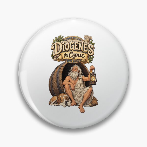 Artikelvorschau, Diogenes der Kyniker – Antike griechische Philosophie: Fass-Einsiedler entworfen und verkauft von ChickenFund.