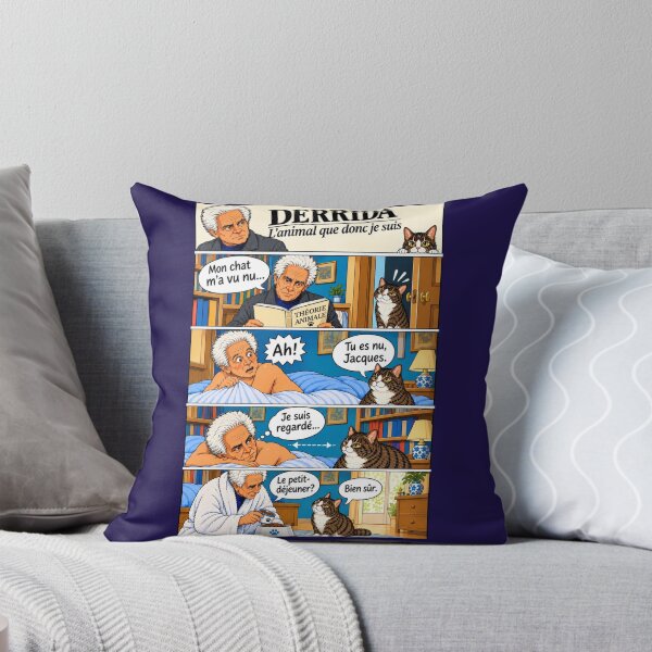 Item preview, Derrida and the Cat – L’animal que donc je suis | Funny Philosophy Comic designed and sold by SammyMorry.
