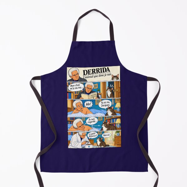 Item preview, Derrida and the Cat – L’animal que donc je suis | Funny Philosophy Comic designed and sold by SammyMorry.