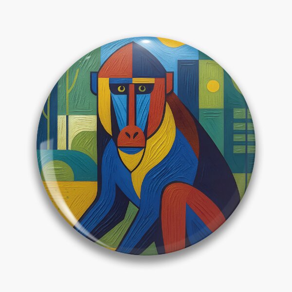 Item preview, Baboon Painting – Majestic Wildlife Portrait designed and sold by GalleryKauffeld.