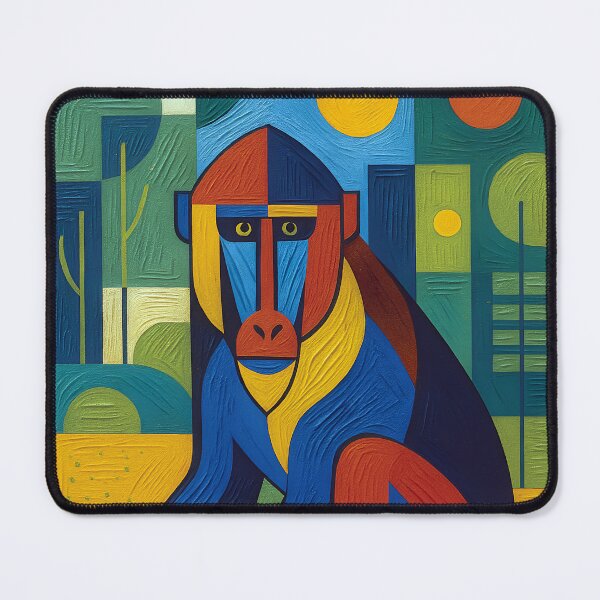 Item preview, Baboon Painting – Majestic Wildlife Portrait designed and sold by GalleryKauffeld.