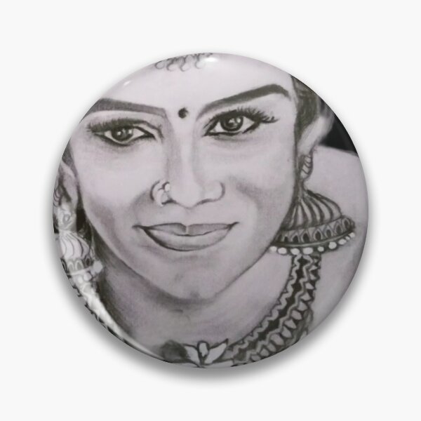 Item preview, Indian Girl in Traditional Dress – Elegant Indian Woman Portrait Art designed and sold by NipunCanvas7.