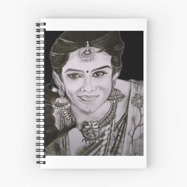Item preview, Indian Girl in Traditional Dress – Elegant Indian Woman Portrait Art designed and sold by NipunCanvas7.