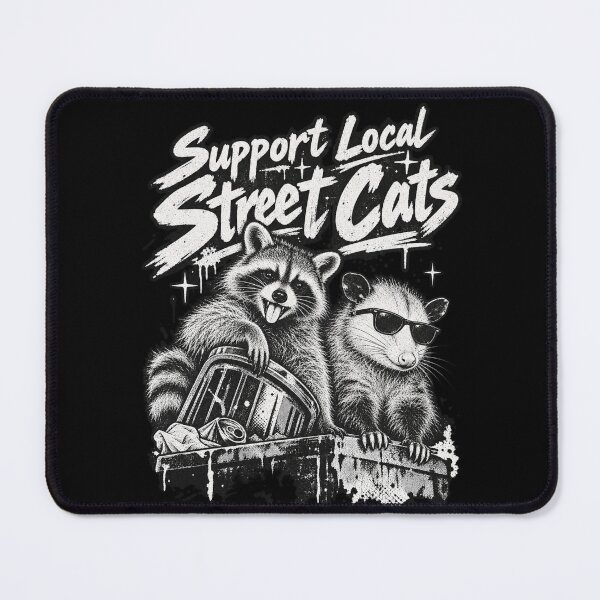 Item preview, Support Local Street Cats Raccoon Opossum Trash designed and sold by bootycatclube.