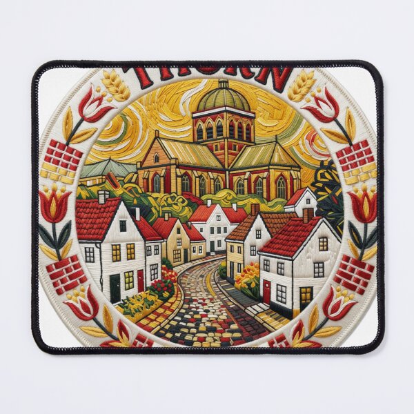 Item preview, Thorn Netherlands Limburg White Village Embroidered Patch Sticker designed and sold by Imaginarium of Chaos falcon88 .