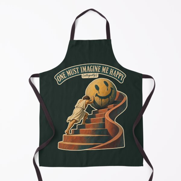 Item preview, One Must Imagine Me Happy Sisyphus Art designed and sold by VISIONARTIST.