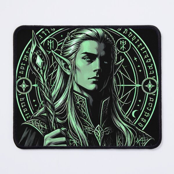 Item preview, Elf - Eyes Of The Ancients | Fantasy Mage Graphic T-Shirt designed and sold by Overlord Kingdom.