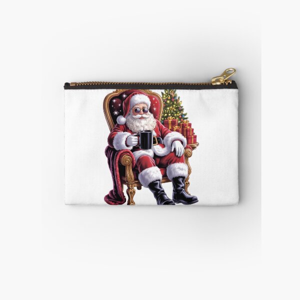 Artikelvorschau, Cooler Weihnachtsmann entspannt im Sessel, Kaffee, Weihnachtskunst entworfen und verkauft von jkrphoto.