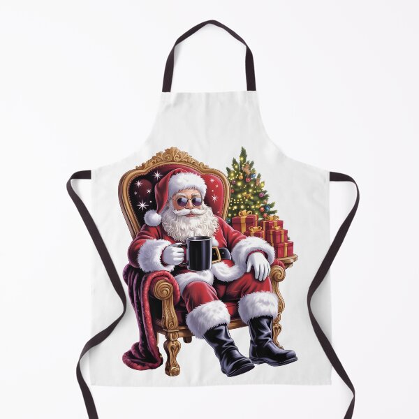 Item preview, Cool Santa Relaxing In Armchair Coffee Holiday Art designed and sold by jkrphoto.