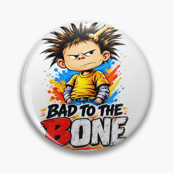 Item preview, Bad to the Bone — Spunky Tough Kid Bold Art Design designed and sold by Jen.Lou.