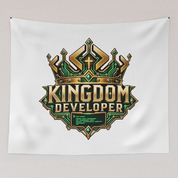 Artikelvorschau, Kingdom Developer – Christlicher Programmierer Techwear entworfen und verkauft von Intensegd.