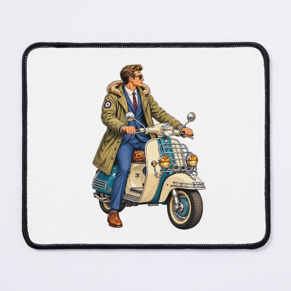 Item preview, Classic Mod on Vintage Scooter | British Scooter Culture | Retro Mod Style T-Shirt designed and sold by GarnerSupplyCo.