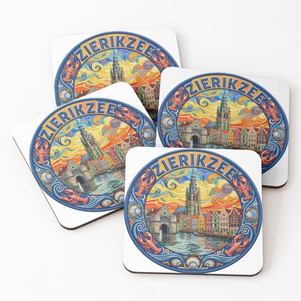 Item preview, Zierikzee Netherlands Zeeland Historic Harbor Town Embroidered Patch Sticker designed and sold by Imaginarium of Chaos falcon88 .