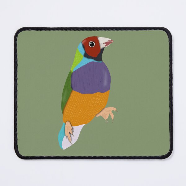 Item preview, Red Headed Gouldian Finch designed and sold by BDBirds.