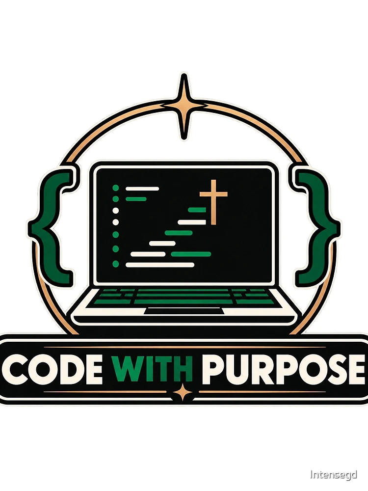Thumbnail 3 of 3, Scarf, Code With Purpose Christian Software Developer Design designed and sold by Intensegd.
