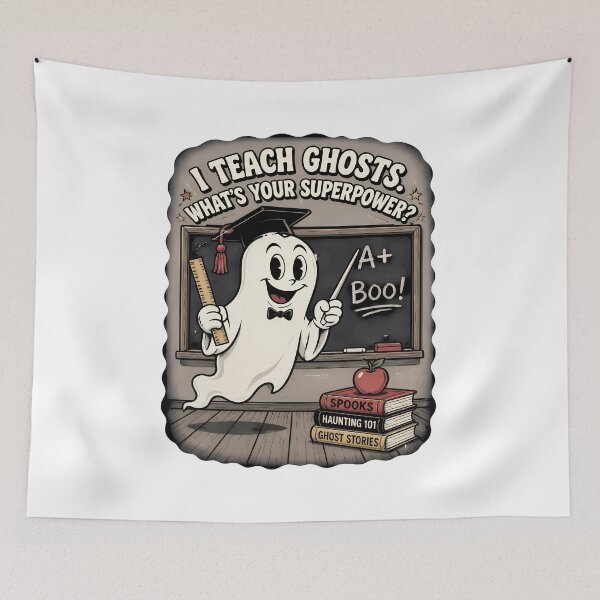 Item preview, I Teach Ghosts – Spooky Halloween Teacher Classroom designed and sold by Art-Arcade6.