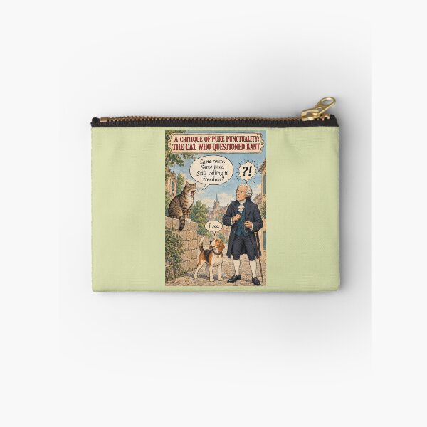 Item preview, Kant Cat Funny Philosophy Art – A Critique of Pure Punctuality: The Cat Who Questioned Kant designed and sold by SammyMorry.
